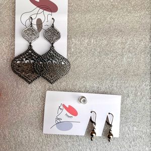 Earrings.. small earrings are sterling silver!